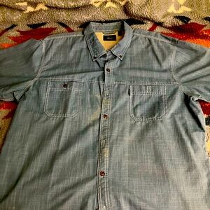 Bass SS blue chambray XXL shirt